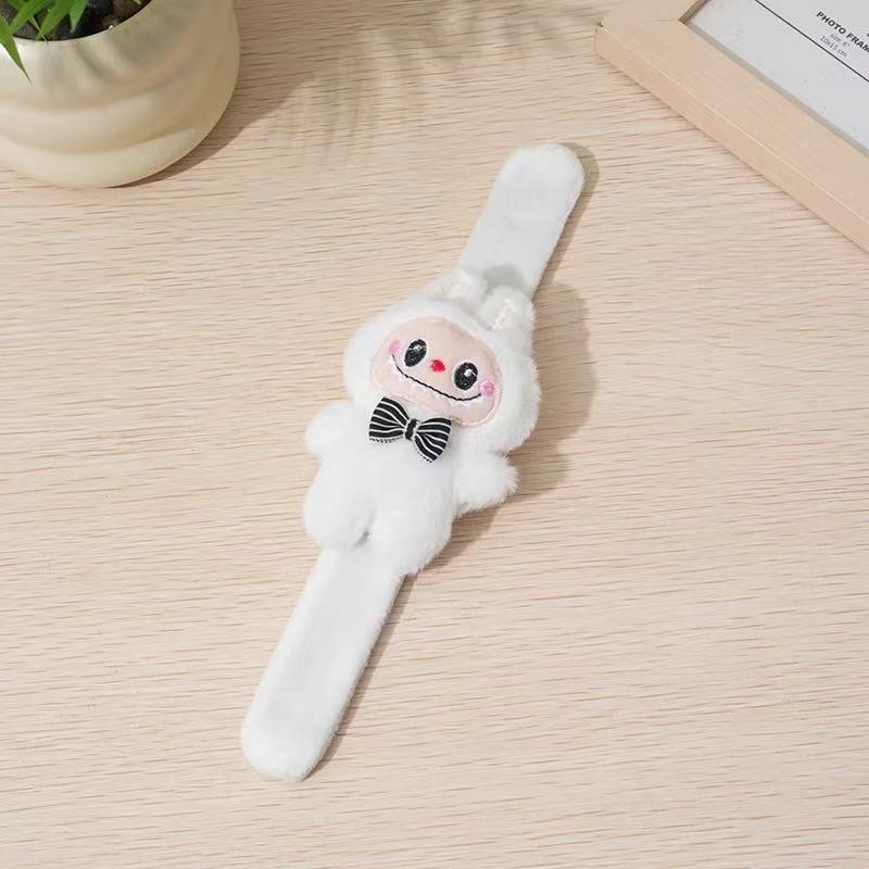 Cartoon Labubu Slap Snap Wrap Wristband Bracelet Cute Funny Toys Children Hand Ring Decoration