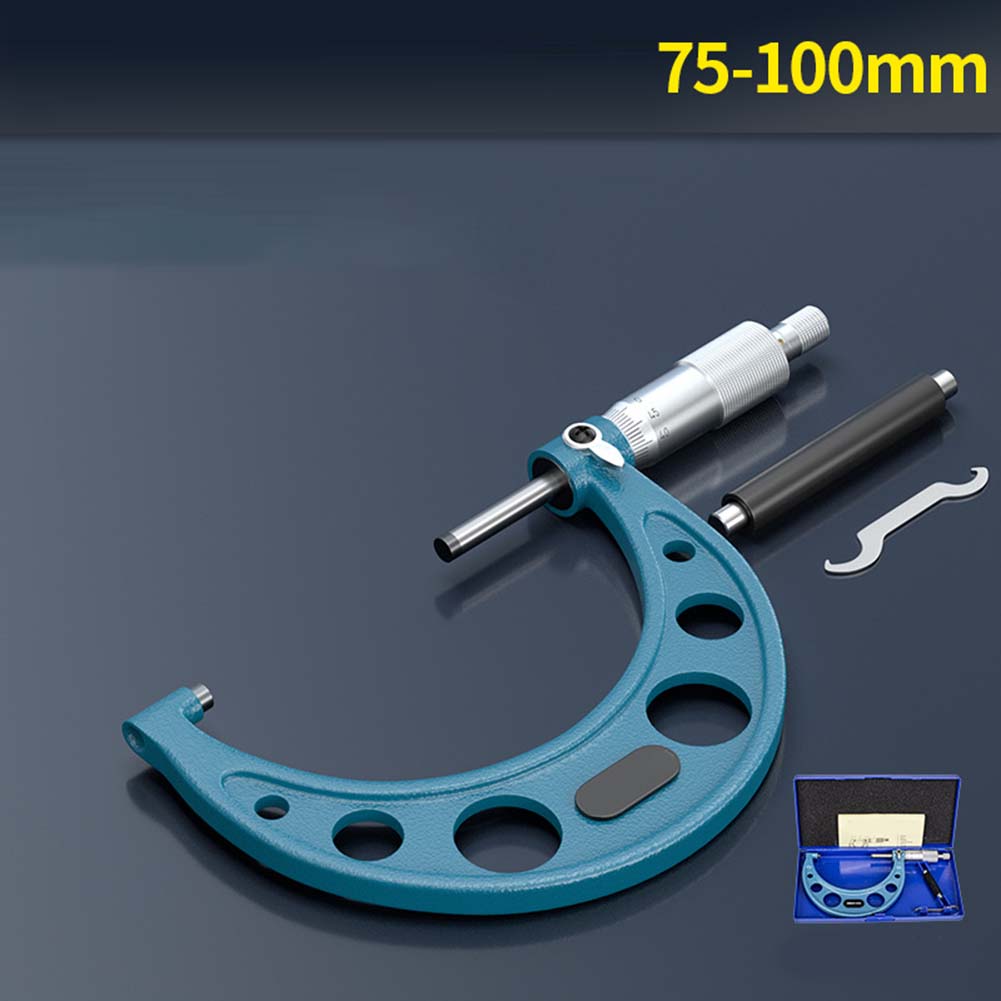 Außenmikrometer Werkzeug für Maschinisten 0,0001 Zoll Teilung 0-25mm 25-50mm 75-100mm für Präzise Messungen in Fabriken und Laboren