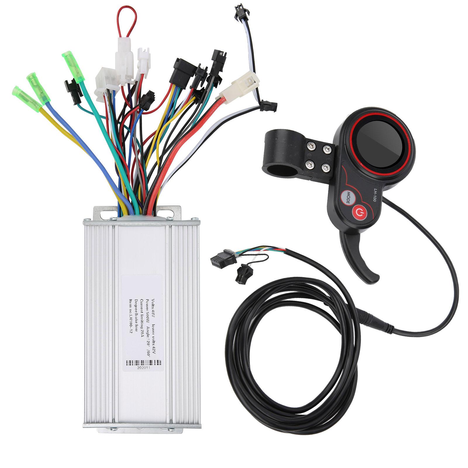 

LH100 48V Electric Scooter Electric Mountain Bike Controller LCD Thumb Shifter 2 in 1500W