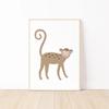 Cute Cartoon Animals Posters Giraffe Donkey Cattle Sheep Prints Canvas Printing Rustic Farmhouse Wall Art Picture for Home Decor