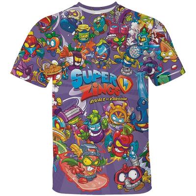 Femei Bărbați Imprimare 3D Super Zing Îmbrăcăminte Super Sing Modă Harajuku Tricou Copil Anime Cartom Tricouri Casual Top cu Gât Rotund Tricou Y2k