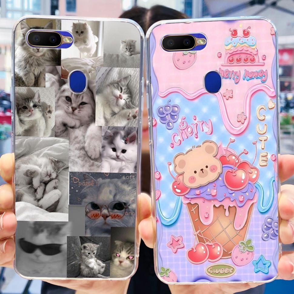 For OPPO A5S Casing AX5s CPH1909 6.2" Cute Cartoon Back Cover Phone Cases For Oppo A 5S OppoA5s Soft TPU Fundas Coque Shell