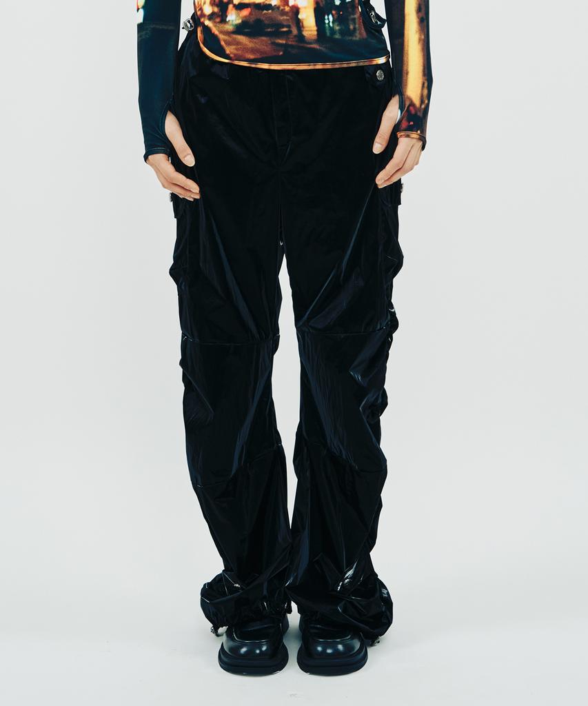 PHENOMENON SEEPER Side Shirring Panel Pants_Bk