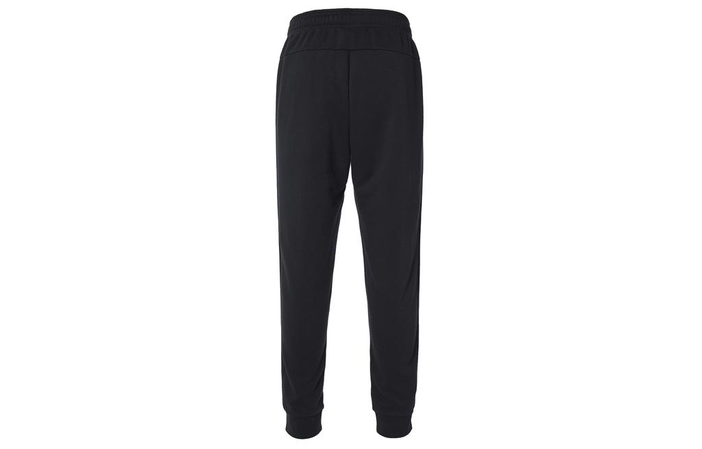 Adidas ESSENTIALS 3 Stripes Vintage Classic Logo Drawstring Fleece Lined Patchwork Knitted Sweatpants Men's Black FI1476