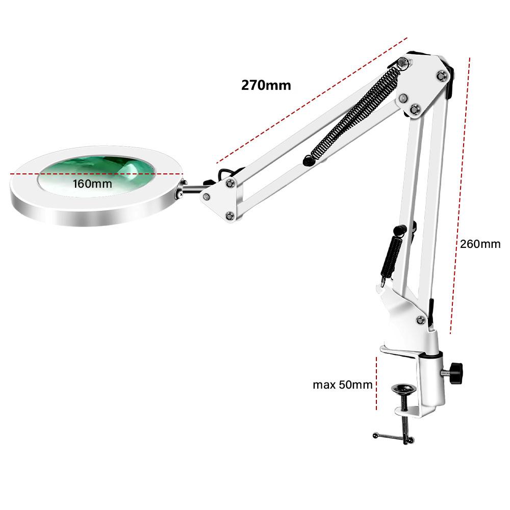 72LED 8X/10X NEW Illuminated Magnifier USB 3 Colors LED Magnifying Glass for Soldering Iron Repair/Table Lamp/Skincare Beauty