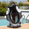 Inflatable Black Whale Water Hammock