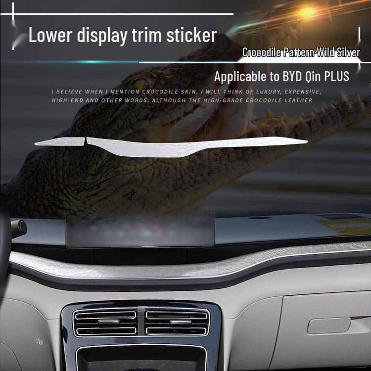 Krokodiltexturfolie für BYD Qin PLUS Armaturenbrett Innenraummodifikation