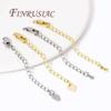 18K Gold Plated Extension Chain with Lobster Clasps Connector For Jewelry Making,Tail Extender Chains,DIY Bracelet Accessories