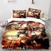 A-Attack O-On T-Titan Bedding Sets Anime 3D Printed Duvet Cover Pillowcase Soft Skin-Friendly Boys Adult King Size Home Textiles