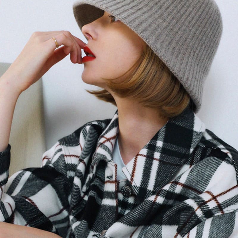 

Шляпа-ведро из шерсти Marchen Vien (2color) light wood