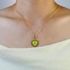 European-American Retro Heart Pendant Titanium Necklace