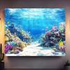 2D Tropical Underwater Photography Backdrop Coral Reef Fish Ocean Background