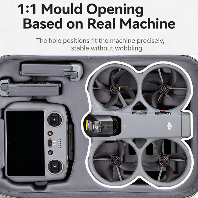 DJI Avata 360 için Darbeye Dayanıklı Taşıma Çantası Su Geçirmez Sert Kabuklu Saklama Valizi Drone Gözlükleri N3 RC 2 Uzaktan Kumanda için