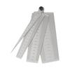 Conjunto de Ferramentas Manuais 4 peças Calibre Cônico Métrico de Aço Inoxidável 160mm com Escala de Abertura para Medição Precisa de Folgas e Furos de Broca
