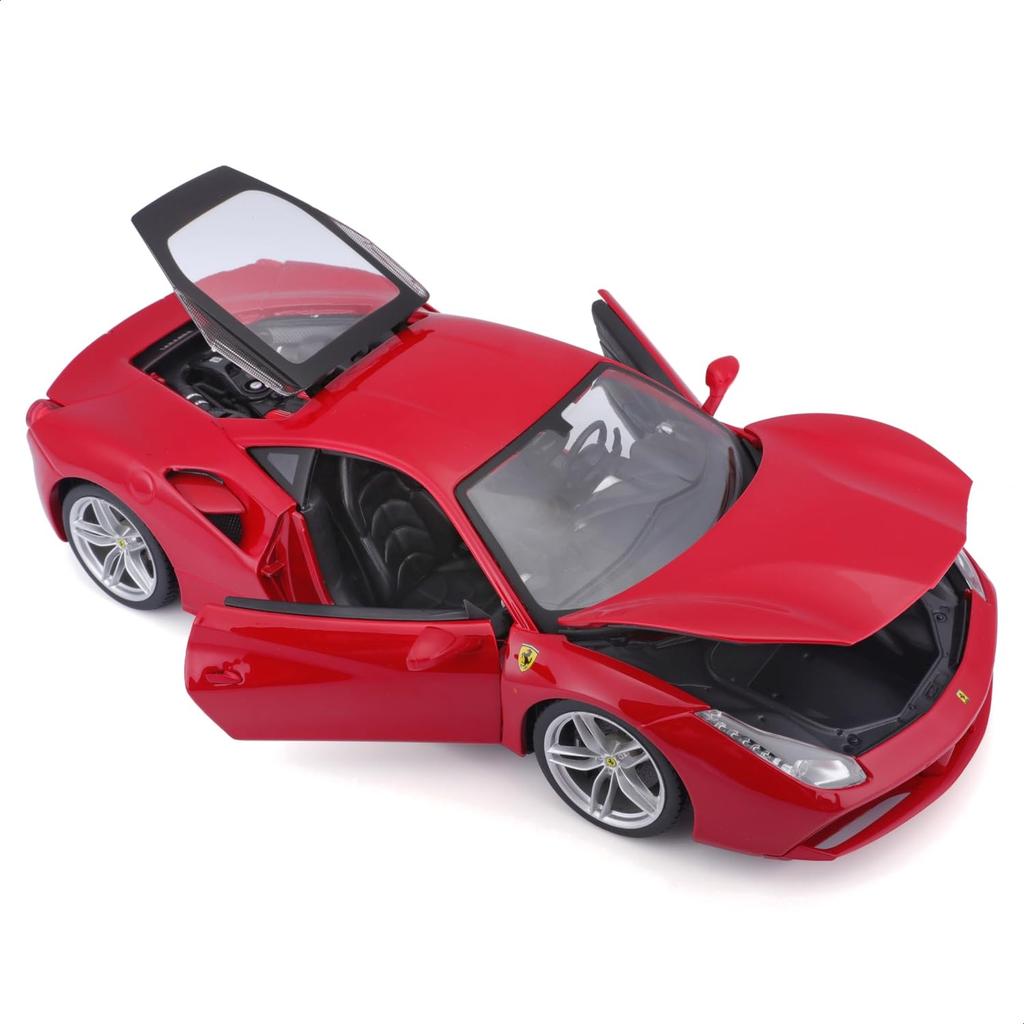 Bburago 1/18 Scale Ferrari 488 GTB Red / Diecast Model Car Finished Product 18-16008