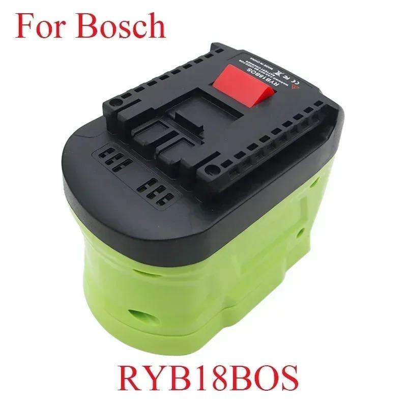 ALASICKA Battery Adapter Converter RYB18BOS for Ryobi 18V Lithium-ion Batteries Convert To Fit for Bosch 18V Cordless Power Tool