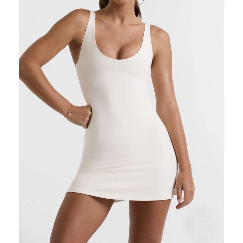 Foreign Trade European and American New Yoga Jumpsuit Running Yoga Backless Anti-exposure Bottoming Quick-Drying Sports Tennis Skirts