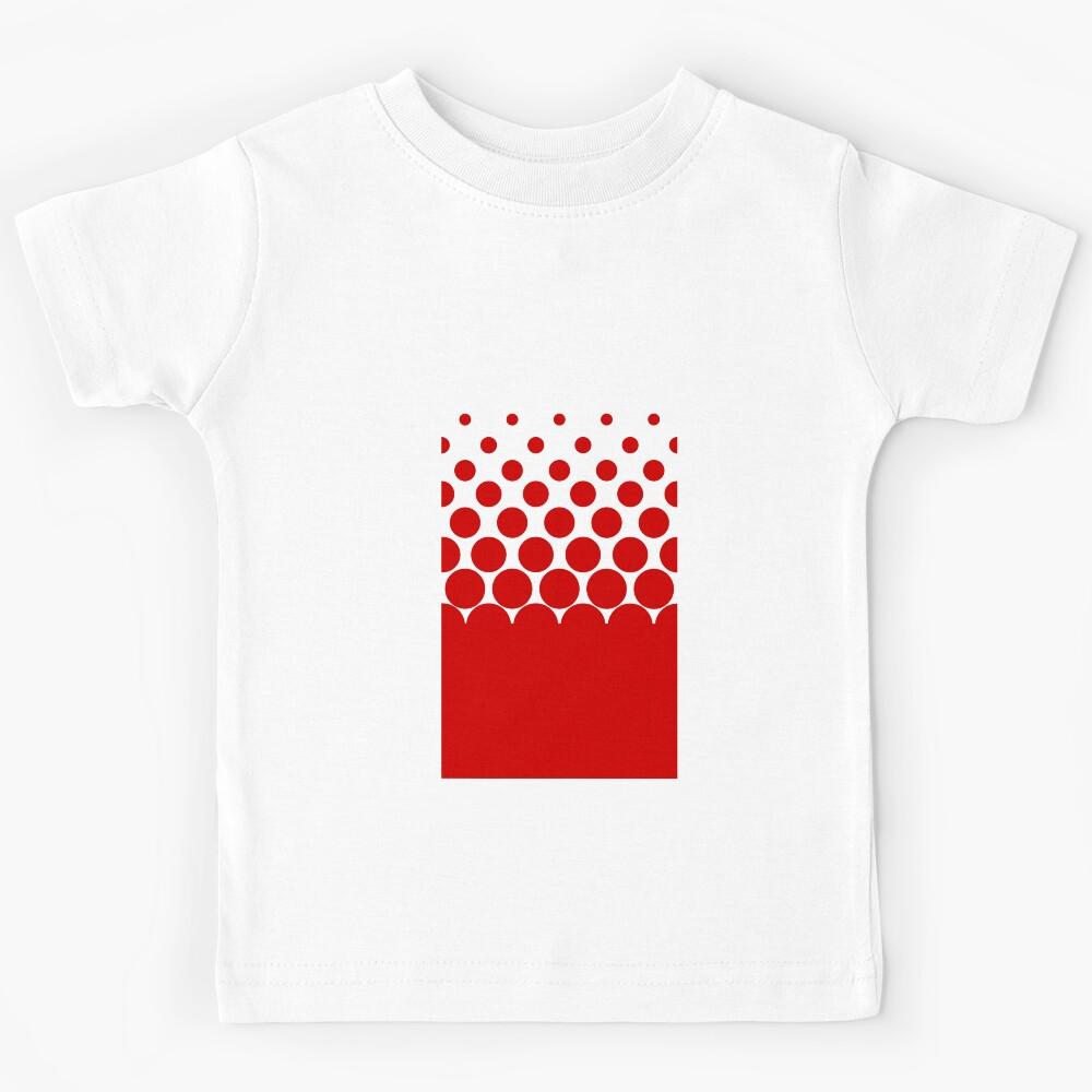 Cute Red Bubble Pattern light Blue Koi Fish Kids T-Shirt 130