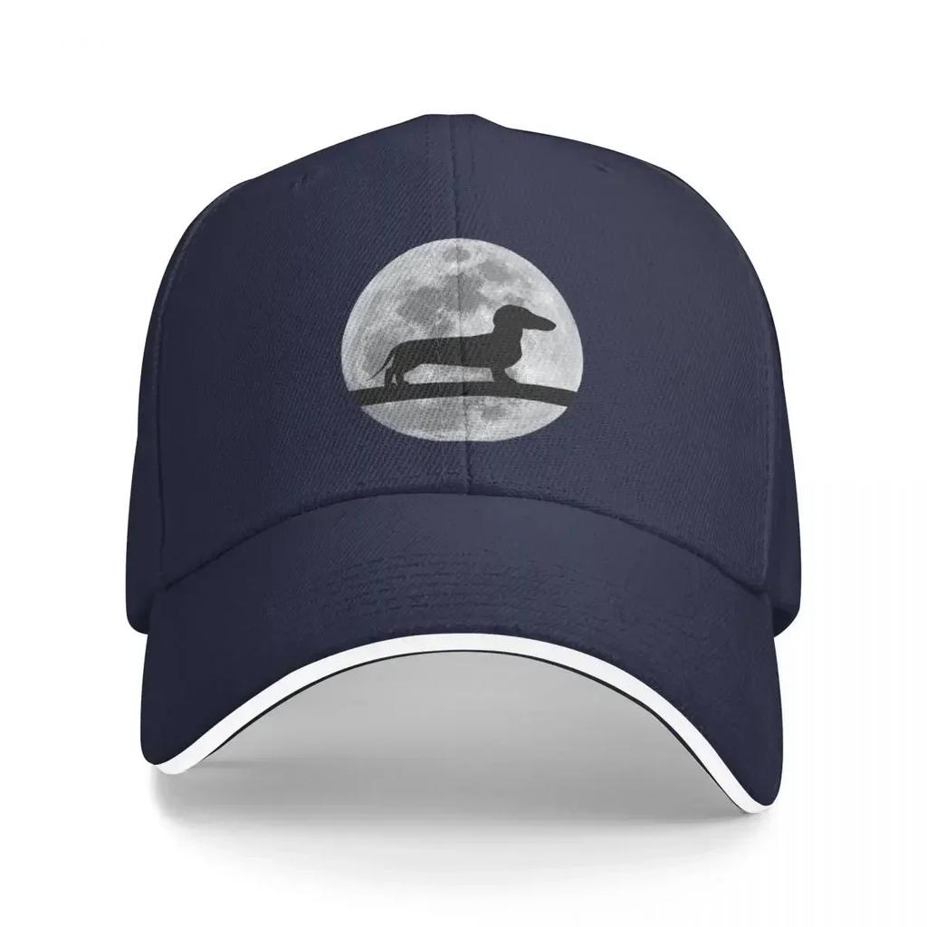 Dachshund Dog Night Moon dachshund Lover Baseball Cap  Hat Adjustable Dad Hat Sports Streetwear Outdoor for Sun Protection