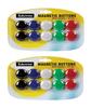 Eduway (Set Of 20) Colourful Magnet Buttons For Fridge, Magnetic Whiteboard | Stick Notes, Photos, Charts And More | Edu