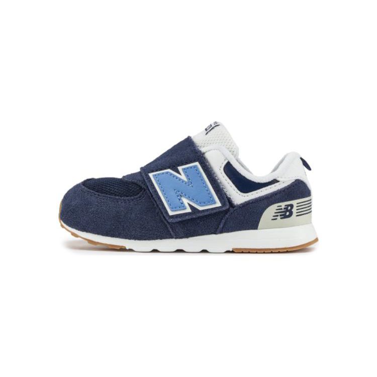 New Balance Nb 574 Series Versatile Comfortable Anti-Kick Wear-Resistant Low-Top Walking Shoes Baby sneaker Navy NW574CU1
