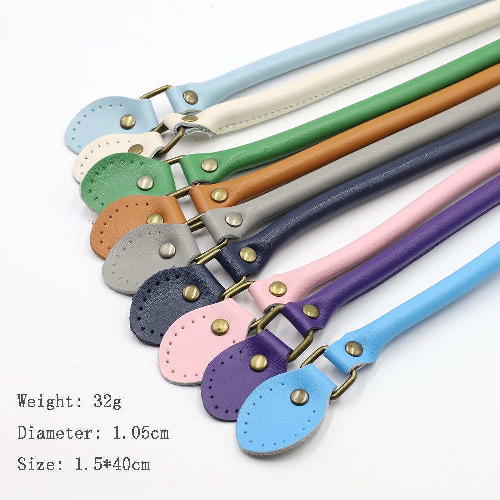 40CM Leather Bag Handles Replacement Handbag Purse Shoulder Strap for Women DIY Handmade Bag Accessories