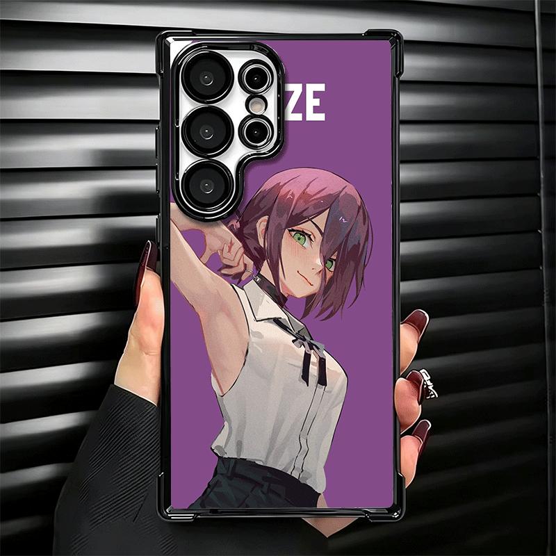 Anime Character R-Reze CSM Plating Phone Case For Samsung Galaxy S24 S25 FE S26 Edge S23 Ultra S22 S21 Plus S20 Anti-Fall Airaba