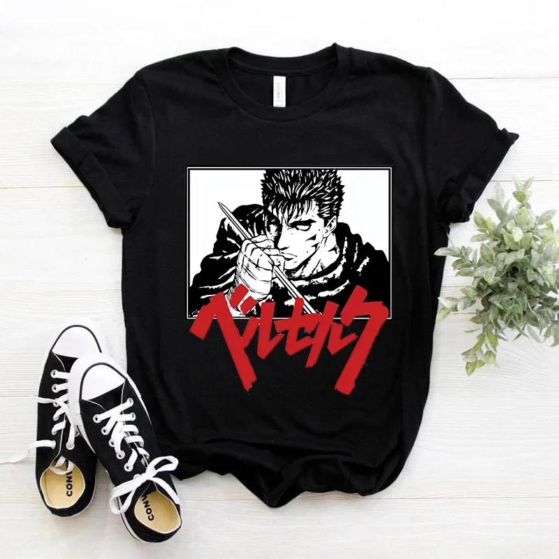 Anime Berserk Tričko Unisex Japonský Y2k Streetwear Manga Guts Vtipná Trička Dámský Top Kawaii Krátký Rukáv 90. léta