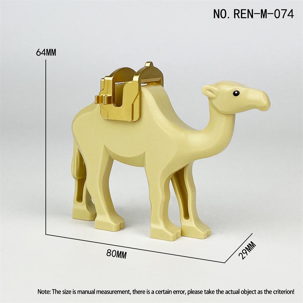 

Животный мир Дикое животное Зоопарк Слон Верблюд Пятнистый олень Фигурки Модель Строительные блоки Кирпичи Наборы Игрушки Для детей Подарки