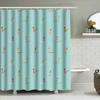 Shower Curtain Beach Ocean Wave Blue Bathroom Decor Coastal Seascapes Waterproof Fabric Liner Home Textile Room Divider
