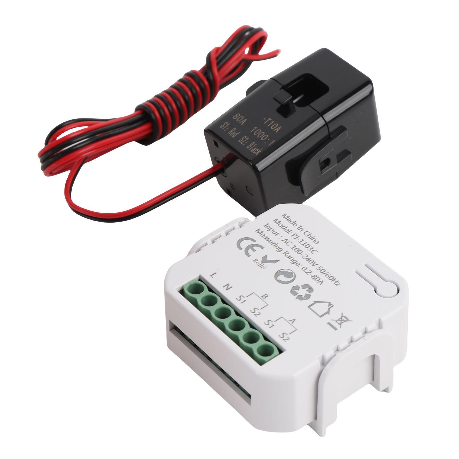 

Single Phase Energy Meter WiFi 2 Way 35mm Rail Mount Smart Electricity Meter with Power Consumption