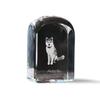 Akita, Akita Inu - Crystal Cube with a Photo, Photo of a Dog In Crystal, Cubic Paperweight from Brand