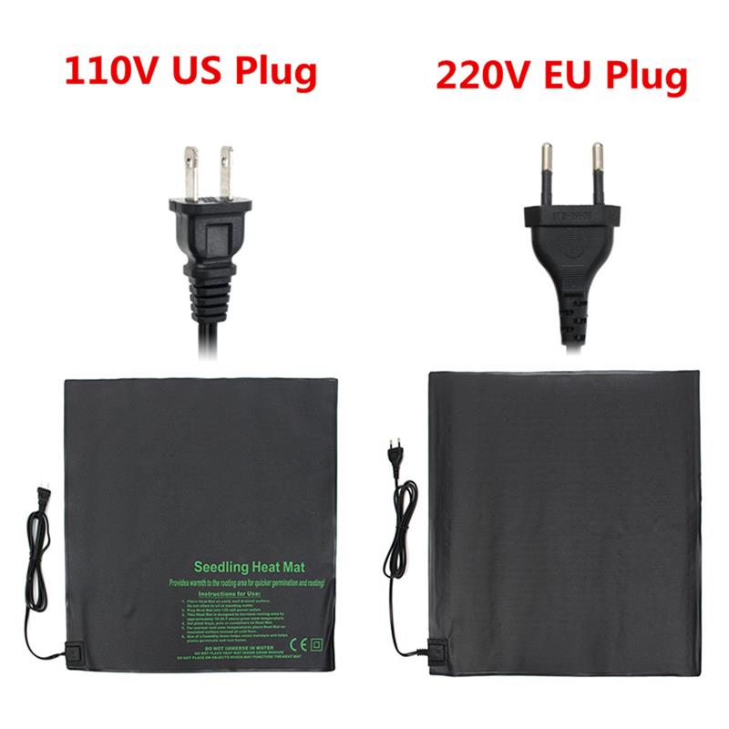 52X52cm PVC Waterproof Seedling Heat Mat Plant Seed Germination Mat For Propagation Cloning Starting Garden Tools 110V/220V