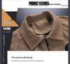 Men's 2025 Corduroy Lamb Wool Coat - Velvet Lined Cotton Winter Jacket