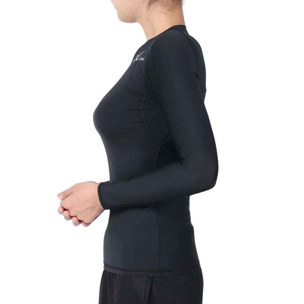 Wacoal SECOND BODY Functional Training Over UV Antibacterial and Perfect for and Round Long CHY029 Size S 2.0 Women's Top, Sweat-Wicking,