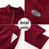Corduroy Sportswear Set für Damen – Frühling/Herbst, Lockerer Schnitt, Große Größen, Modisches Zweiteiler