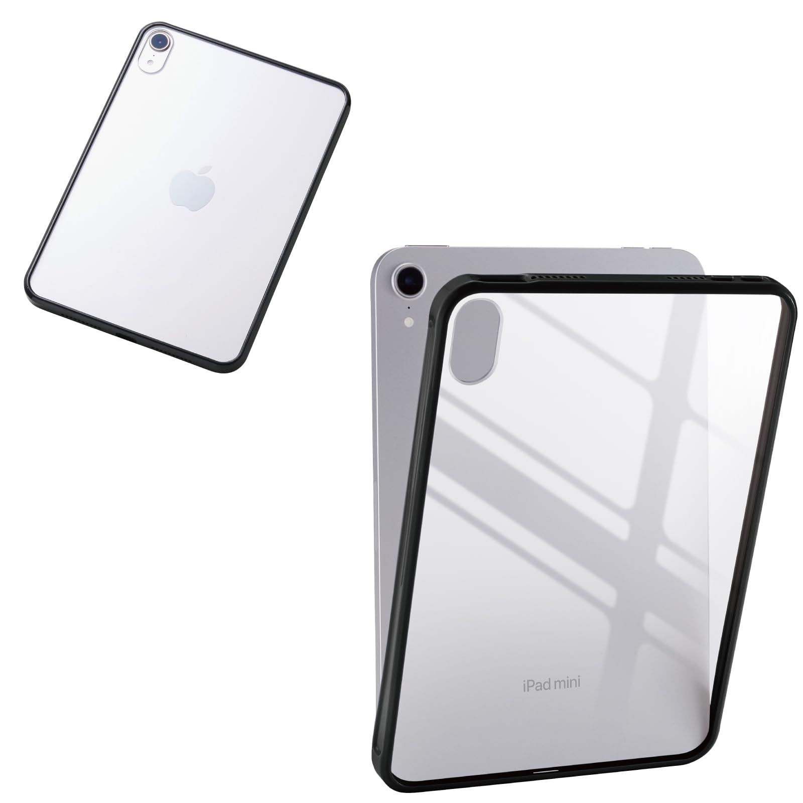 

ELECOM iPad mini Pro Mini Case Clear Polycarbonate TPU (A17 2024) (6th Generation) Cover, Back, Sides, Lightweight, Black, TB-A25STSLOBK чёрный