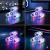 Lichtgevende Kristal LED Licht Fidget Spinner Hand Top Gloeit in het Donker EDC Stressverlichtende Speeltjes Kinetische Gyroscoop Voor Kinderen Volwassenen