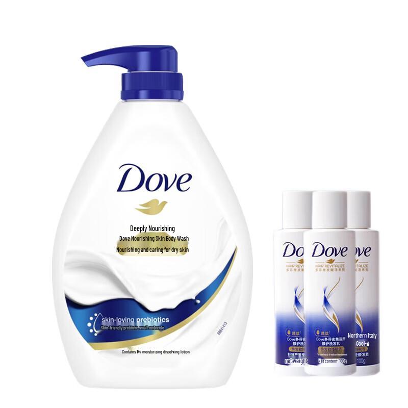 

Dove Deeply Nourishing Body Wash & Shampoo Set