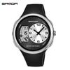 Sanda Men's Waterproof Dual Display Sports Watch with Large Screen for Students and Outdoor Activities