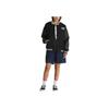 Vans Varsity Club Bomber Jacket Loose Striped Letter Print Jacket Women Jacket Black VN000GJRBLK