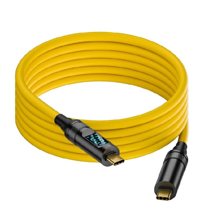 Fast PD100W Charging & Data Transfer Cable with Double USB C Port and 8K Video Transmission Efficient