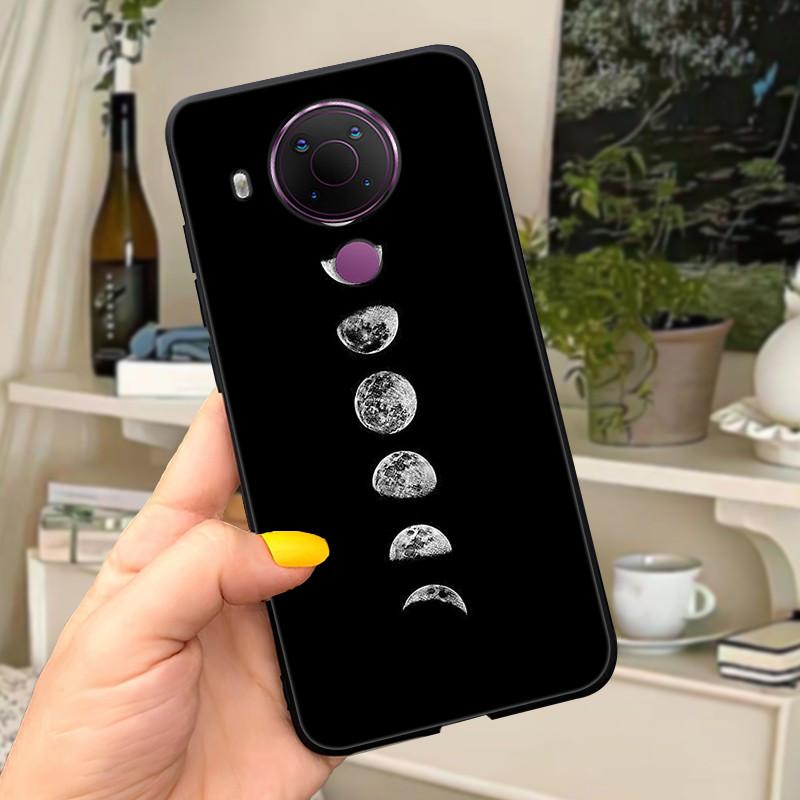 For Nokia 5.4 Case Soft Black Silicone Phone Back Cover For Nokia 5.4 Case Nokia5.4 TA-1333 TA-1340 TA-1337 TA-1328 TA-1325 Cat