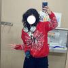 Hip Hop Women Hoodies Gothic Spider Web Print Hooded Zip Up Jacket Coats Grunge Y2k Oversized Streetwear Men's Sweatshirt Tops