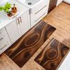 Luxury Wood Grain Kitchen Rug, Non-Slip Cushioned Comfort Standing Mat, Heavy Duty Floor Carpet for Home Sink Laundry, 1PC
