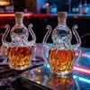 Octopus Whiskey Decanter, Glass Decorative Liquor Bottle, 320ml Whiskey Bottle, Multi-Purpose Decanter for Spirits Men Dad Home Bar