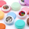 3 Stück/Los Süßigkeitenfarbe Macarons Aufbewahrungsbox tragbar Mini-Geschenkverpackungsbox schöne Schmuckverpackungsbox Hülle für Kleine Gegenstände