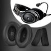 Protein Leather Ear Pad Ear Cushions Replacement Headband for Aviation Gaming Headsets , Noise Cancelling Foam