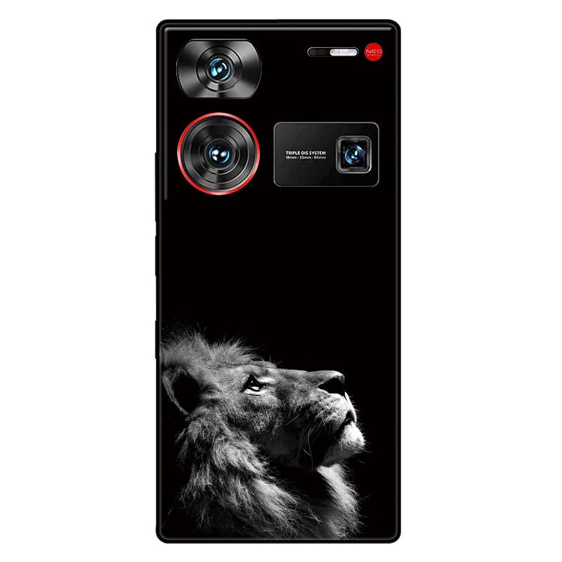 For ZTE Nubia Z60 Ultra 5G Case Silicon Fashion Space Wolf TPU Painted Coque Funda for Nubia Z60Ultra 5G NX721J Cover Protective