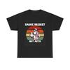 Smoke Brisket Not Meth T Shirt Funny Bbq Cow Heavy Cotton